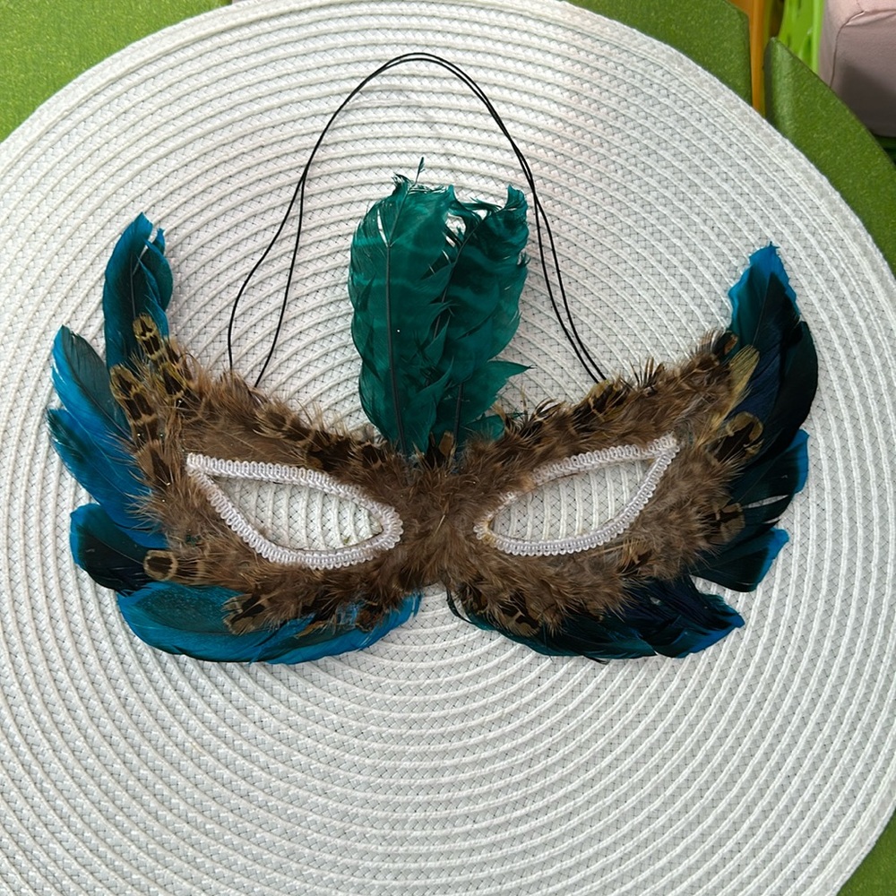 Feathered Masquerade Mask